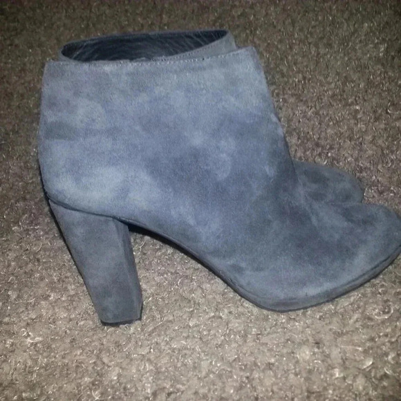 GEOX-RESPIRA-Kali Booties-Dark Grey Goat Suede-SZ 7-37.5-NEAR MINT - Picture 4 of 7
